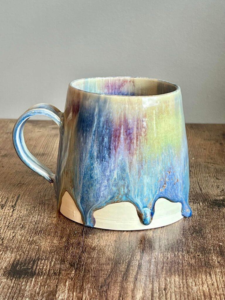 Rainbow mug by Lucie Martineau