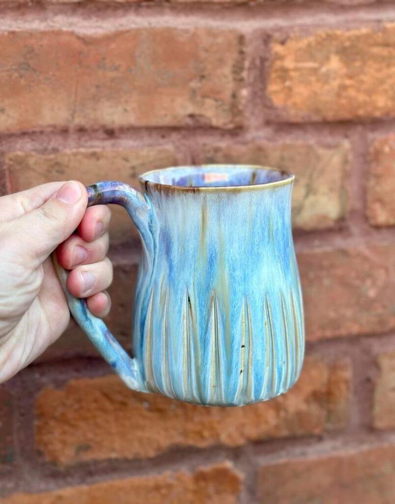 Blue mug by Ashley Dana