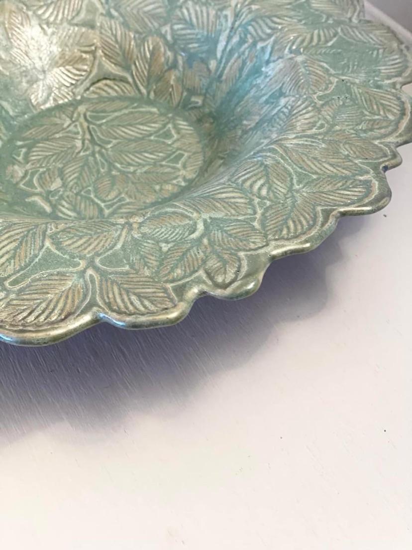 Mayco Ivy textured bowl by Therese Dellenlund