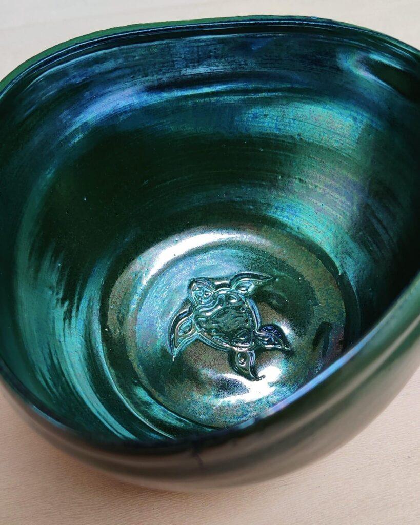 AMACO June Bug bowl by Glenn Hess