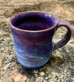 Stoneware Purple mug by Leann Larson