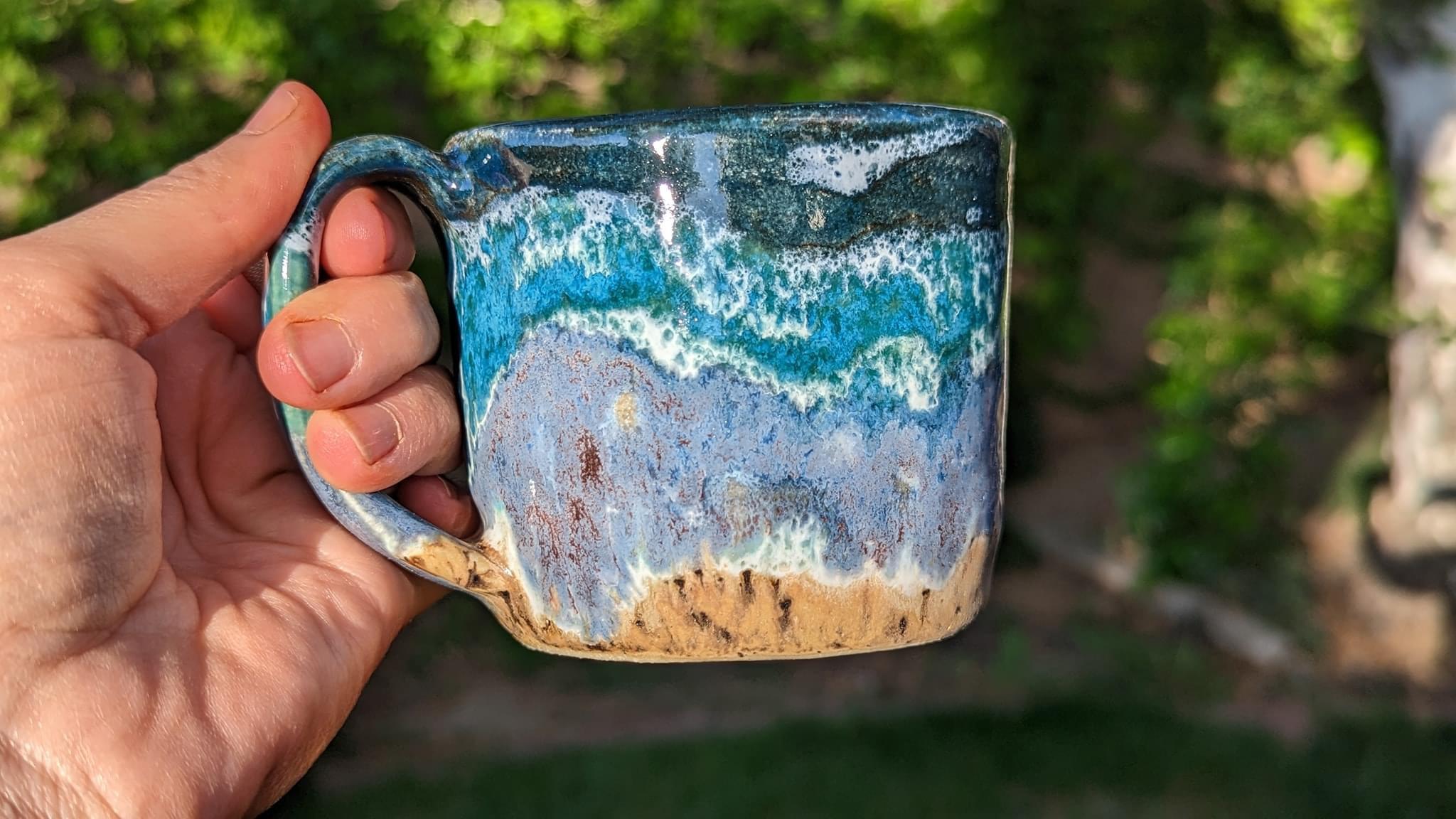 Beach vibes mug by Alicen Cummings