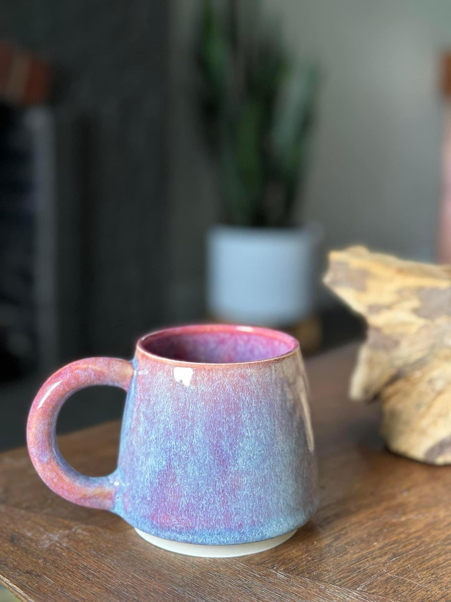 Unicorn vibes mug by Coral Vig