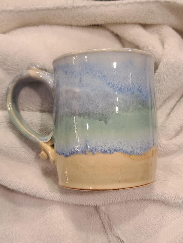 Beach vibe mug by Linda Moeser Ceramics