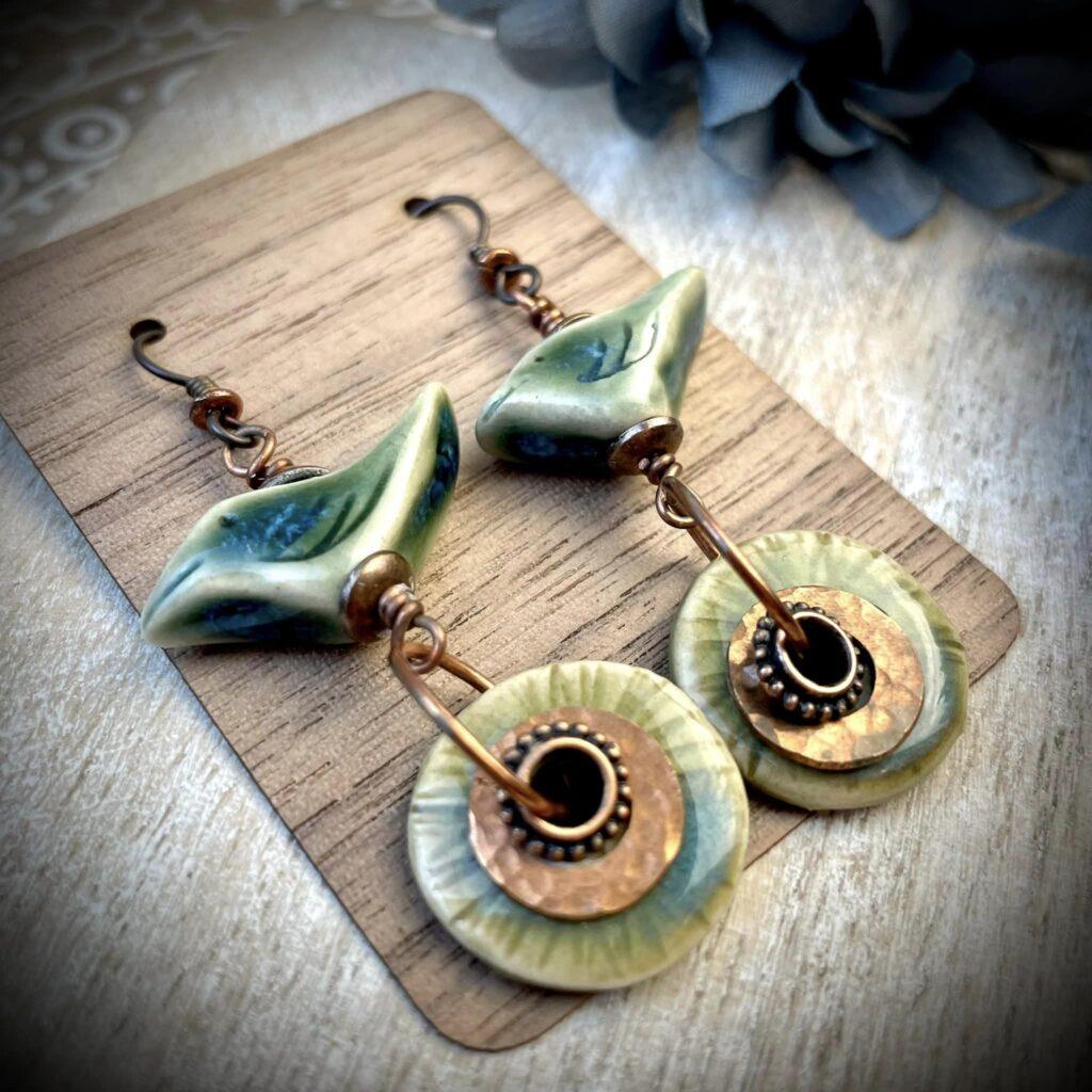 Stoneware Earrings by Amanda Jain