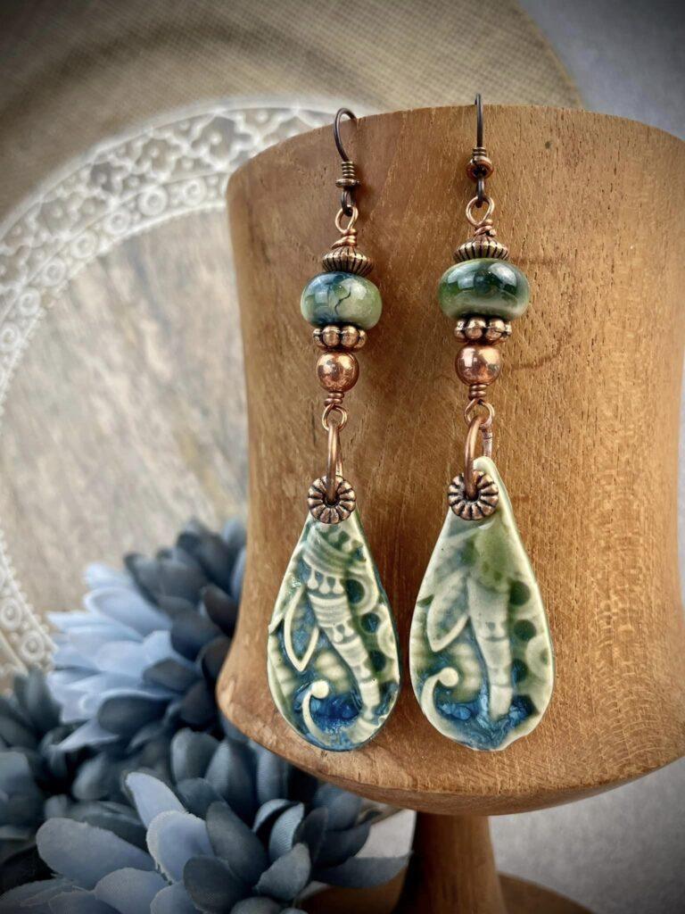 Stoneware Earrings by Amanda Jain