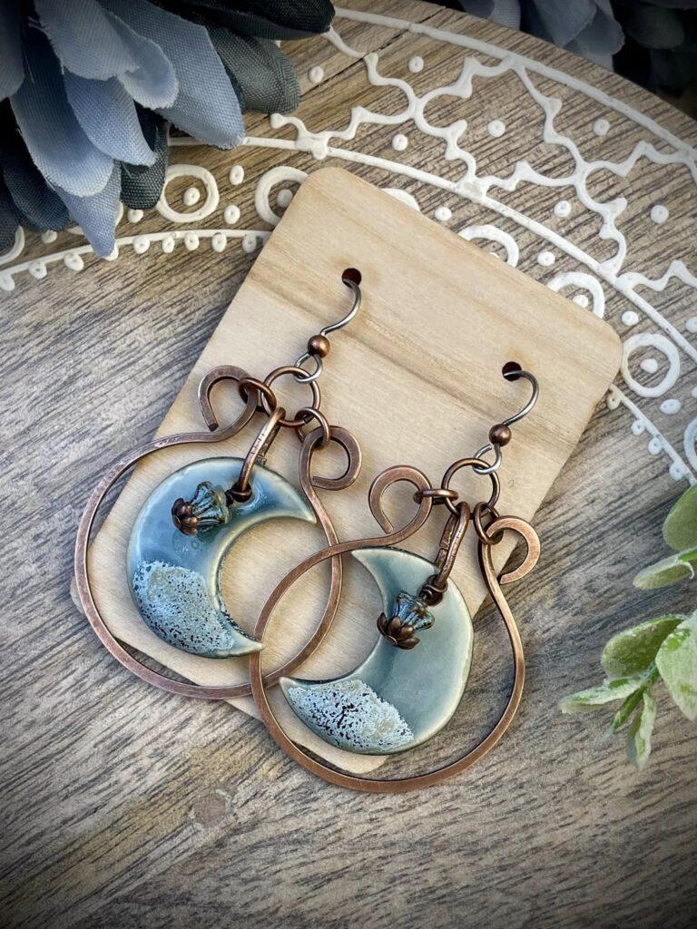 Stoneware Earrings by Amanda Jain