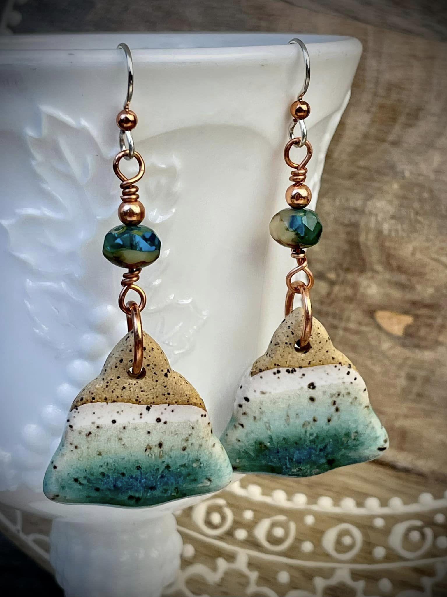 Stoneware Earrings by Amanda Jain