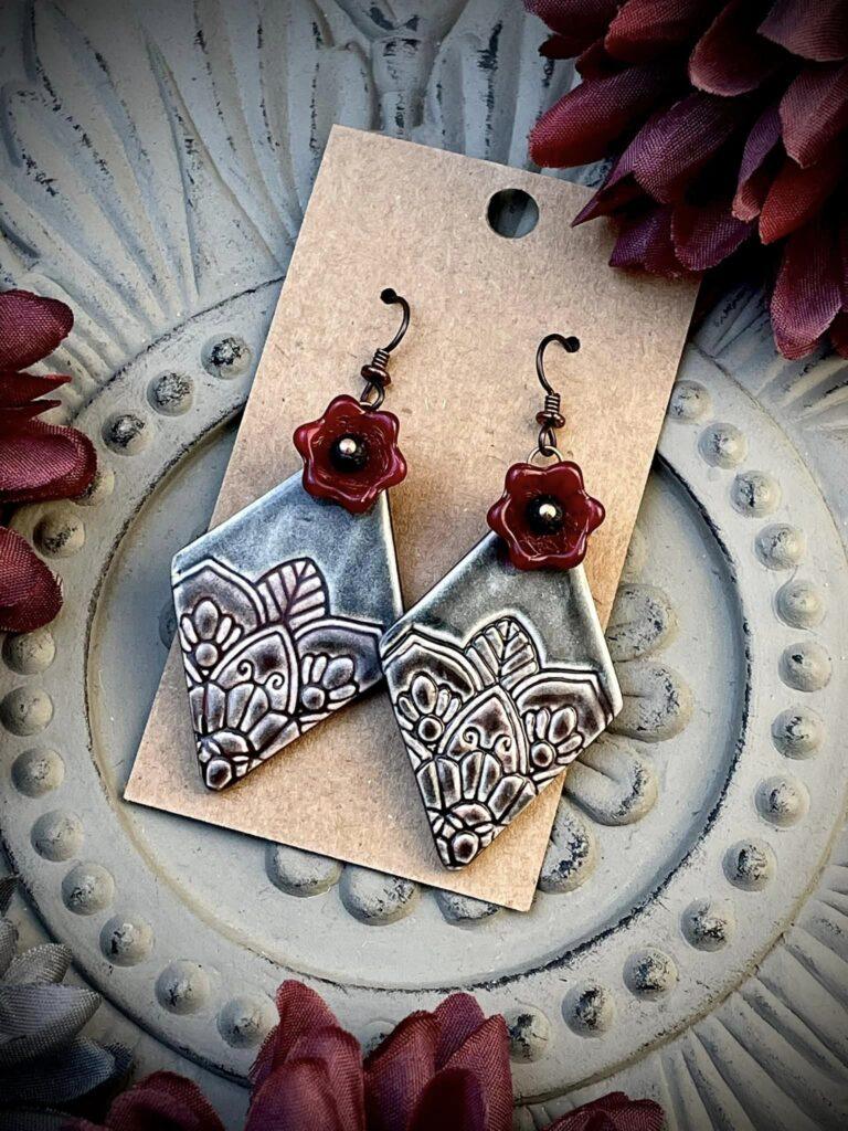 Stoneware Earrings by Amanda Jain