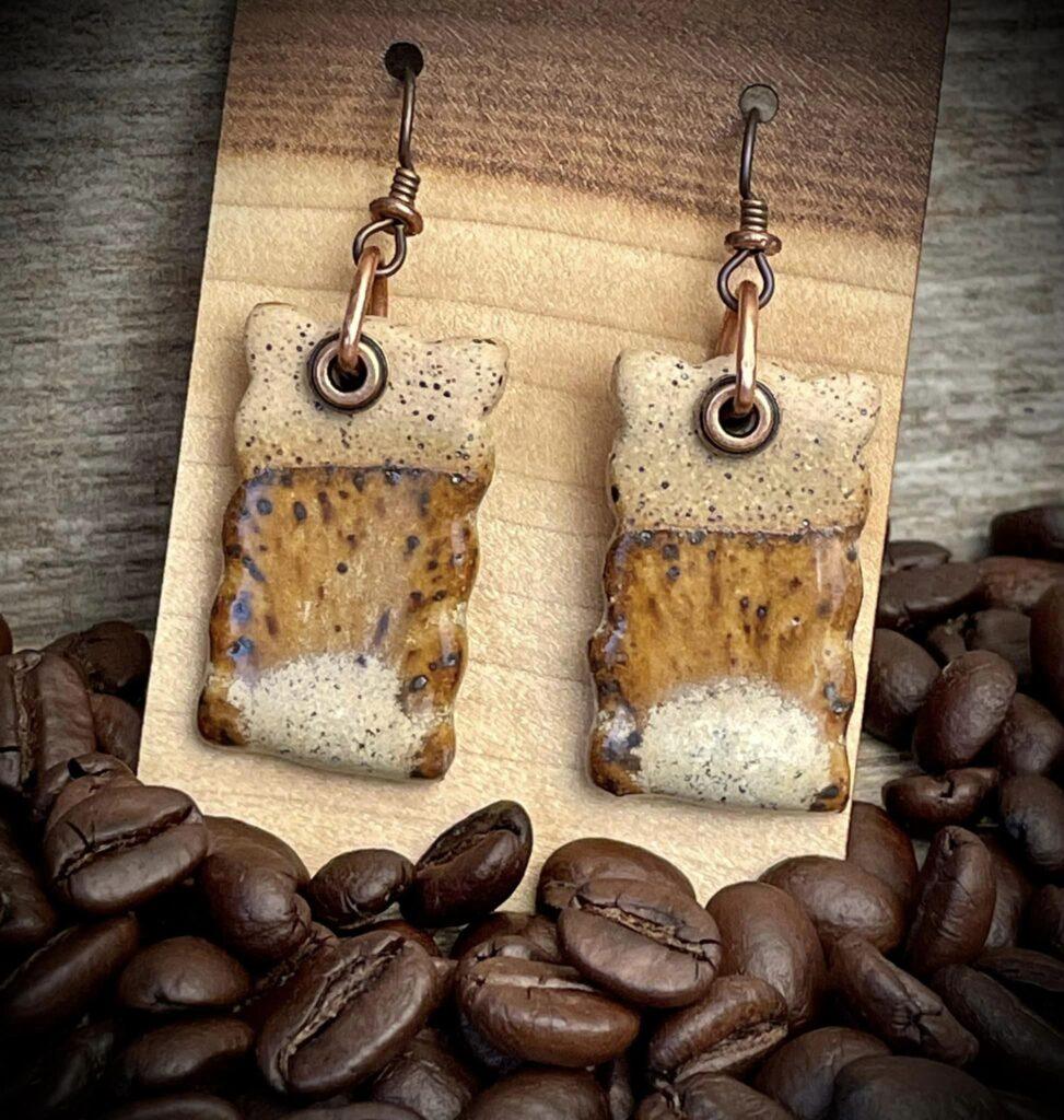 Stoneware Earrings by Amanda Jain