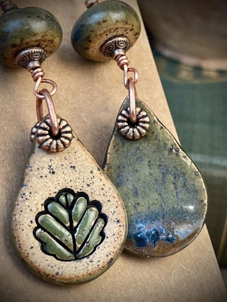 Stoneware Earrings by Amanda Jain