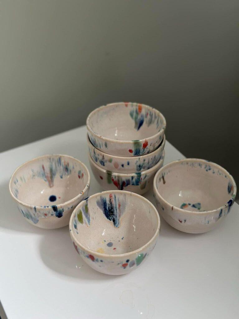 Confetti bowl set by Kelli Cavanaugh