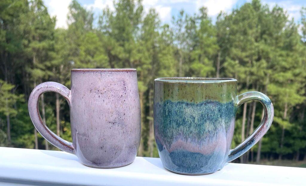 Two SPECTRUM mugs by Danielle Dagett