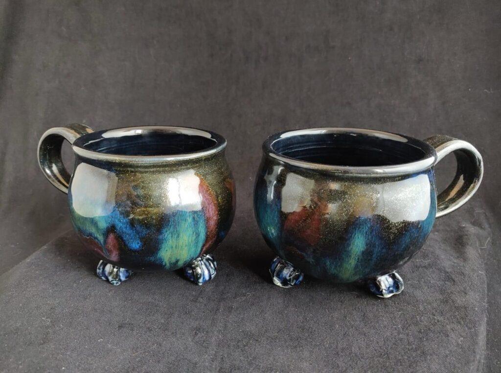 Galaxy Cauldron Mugs by Jennifer Sarah Lombard