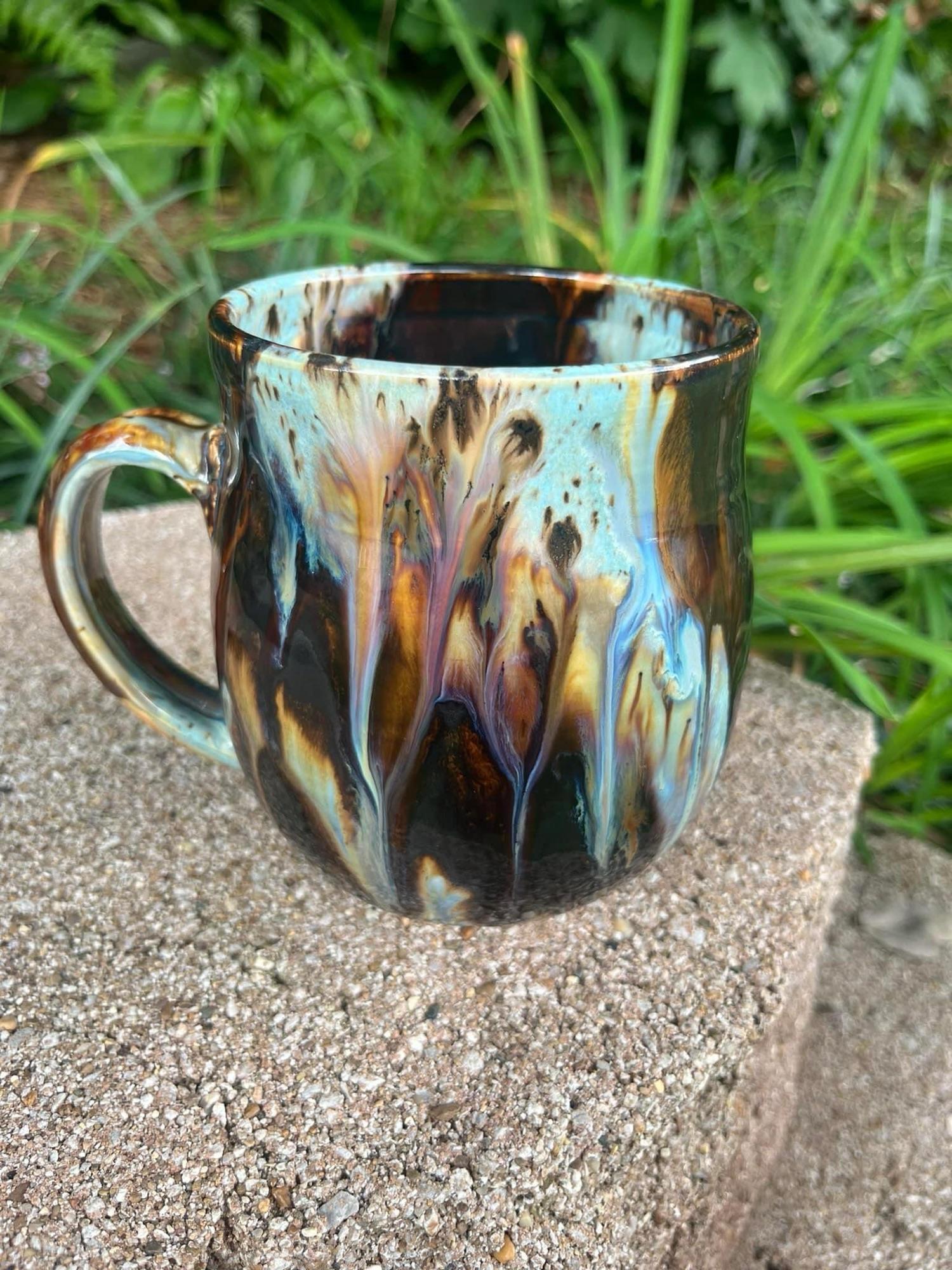 Cenote and Ancient Jasper combo mug by Missy Pits Comitor