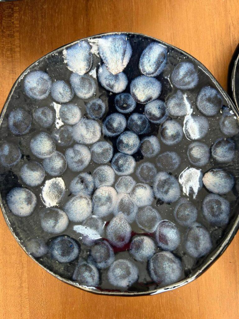 Powdery Blueberry glaze by Donna Cormier