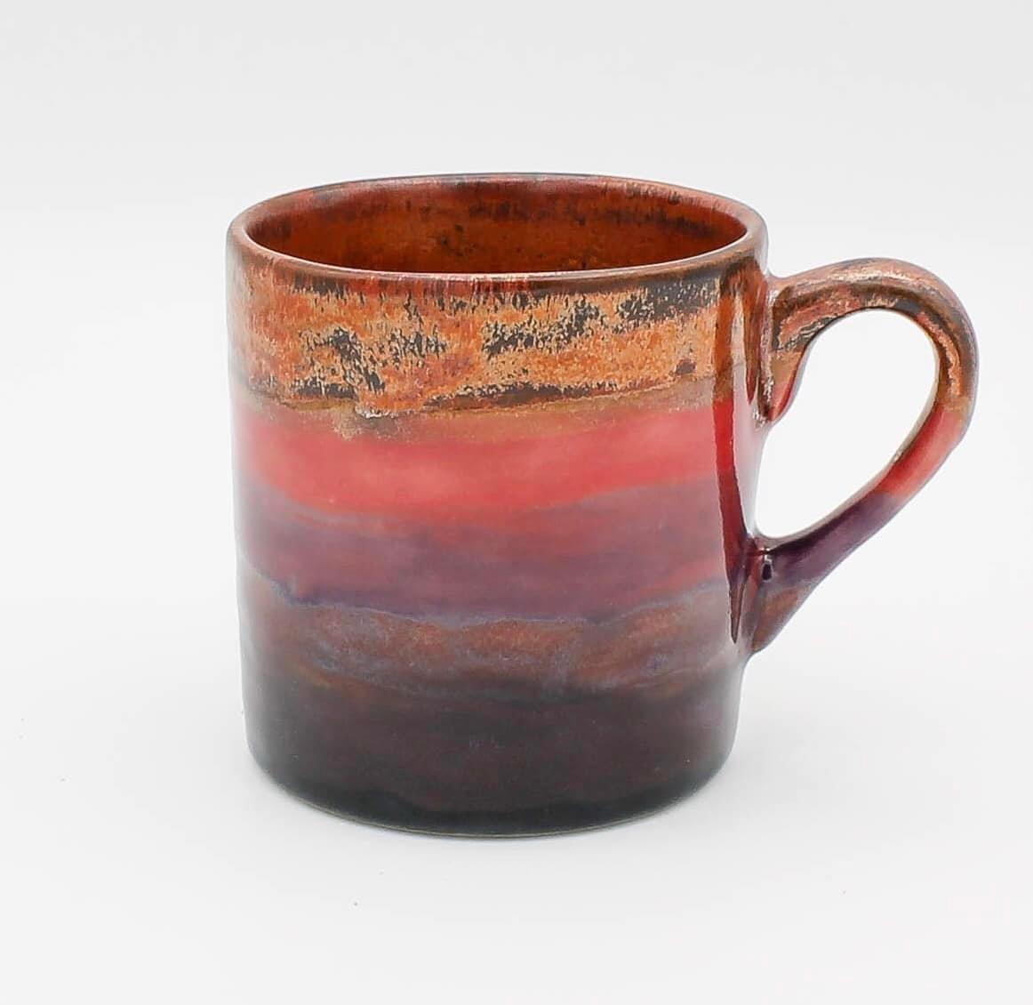 Fire Stripes Stoneware Mug by Clair Ceramics