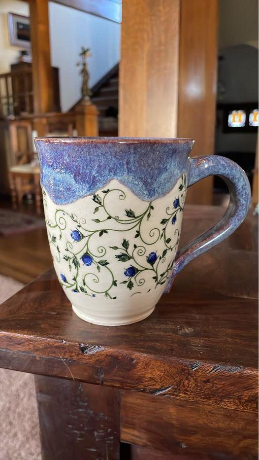 Floral Mug by Karen Parker Hatfield