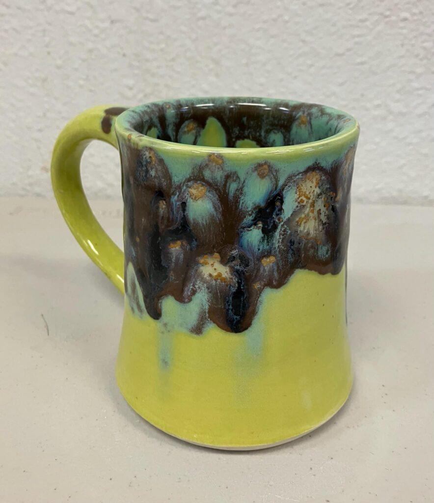 Green Opal and Aurora Green combo mug by Jane Coviello