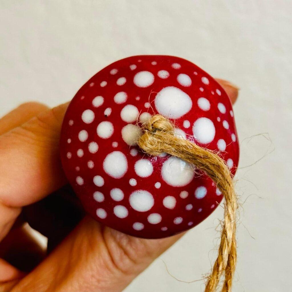 Fly Agaric ornaments by Anna Green