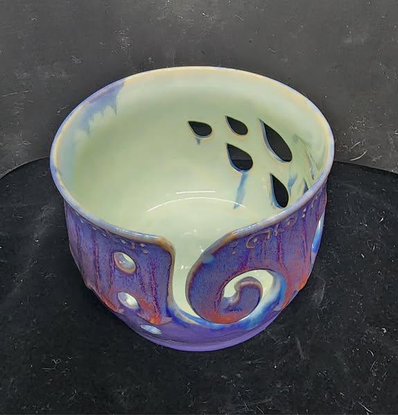 Coyote Amethyst Yarn bowl by Joani Goldwasser Feiner