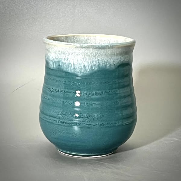 Teal Drift by Livingston Pottery