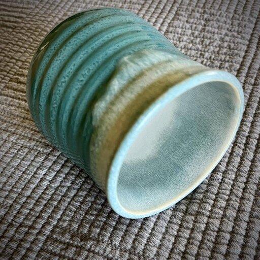 Teal Drift by Livingston Pottery