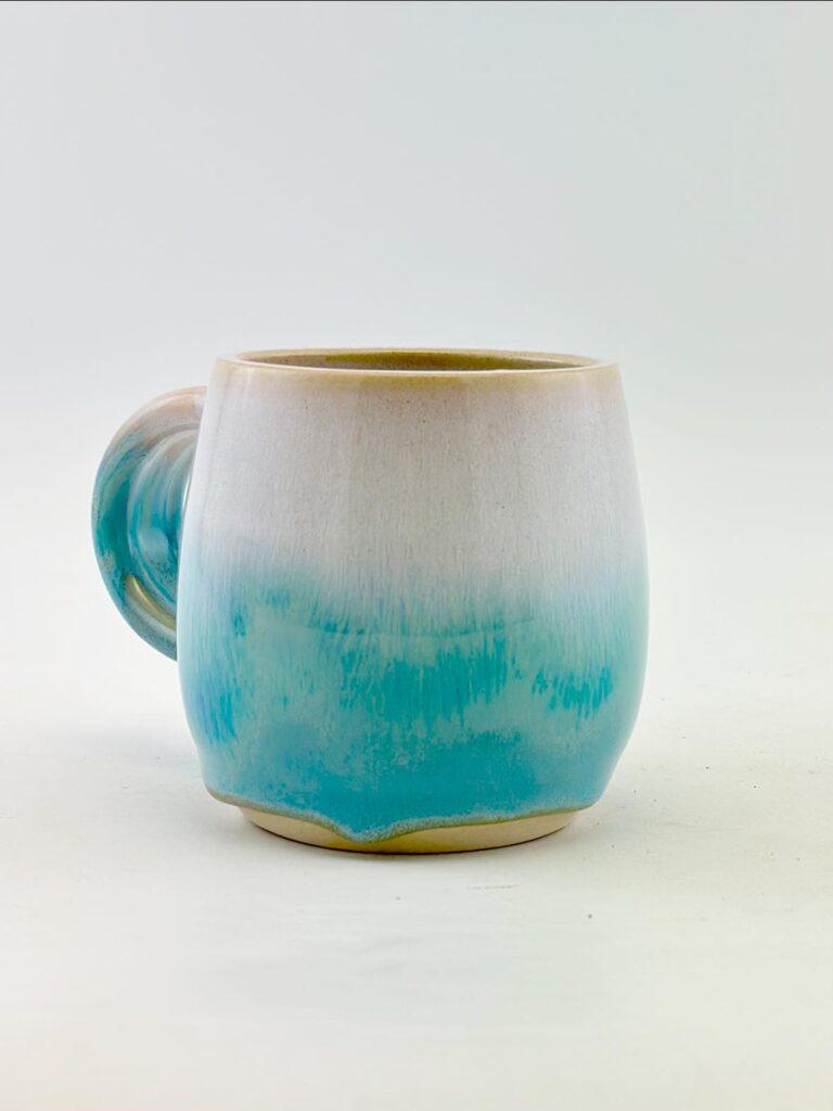 Coyote Opal and Spectrum Pearl White combo Mug by Rebecca Rainbow