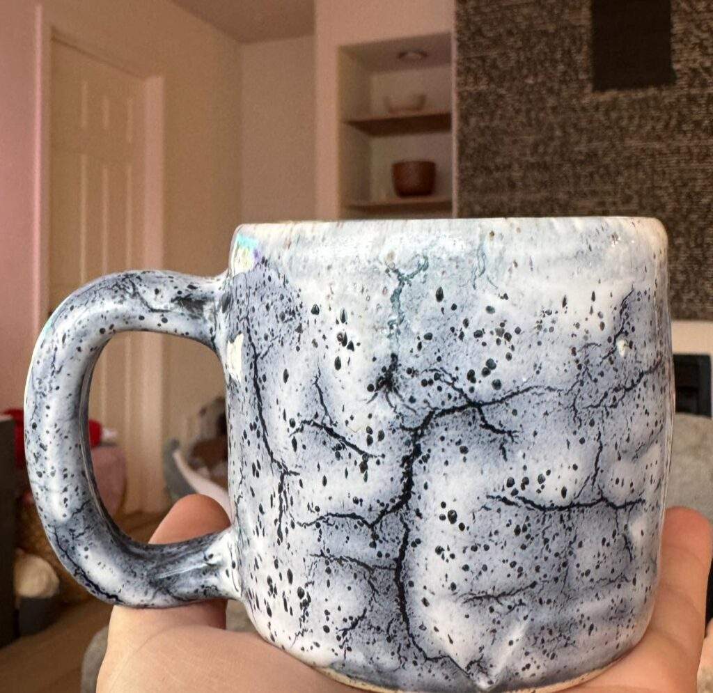 Black and white mug by Brianna Swan