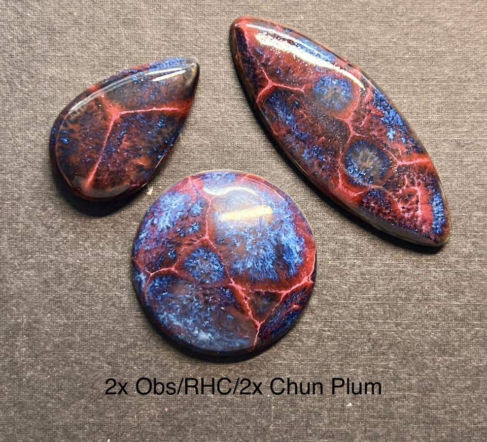 Frozen Pond Cabochons by Kristina Dam Chadwick