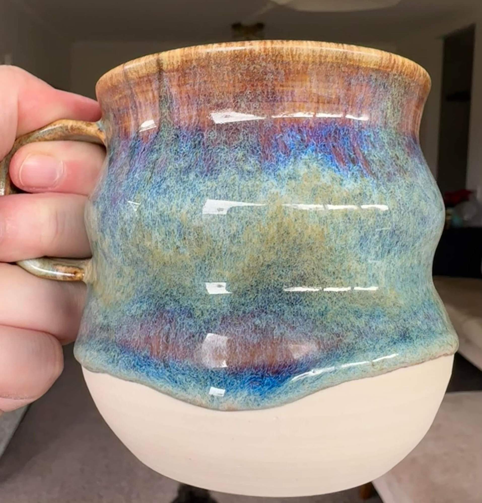 Two combo mugs by Brenna Guiney